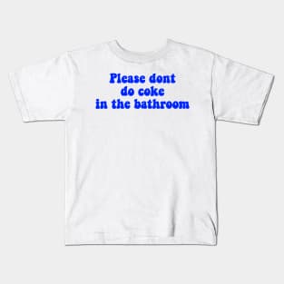 Coke meme dark blue Kids T-Shirt